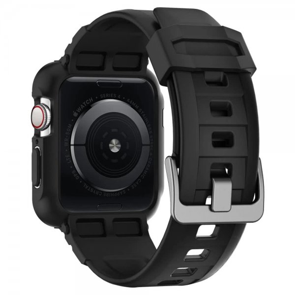 Apple Watch 44/45mm Cover Armbånd Rugged Armor Pro Charcoal Grey