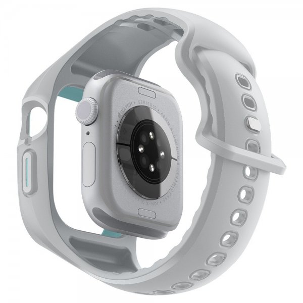 Apple Watch 46mm (Series 10/11) Cover med Armbånd Liquid Air Pro Grå