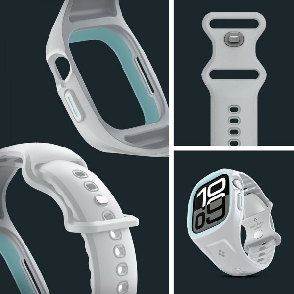 Apple Watch 46mm (Series 10/11) Cover med Armbånd Liquid Air Pro Grå