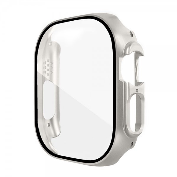 Apple Watch Ultra Cover Indbygget skærmbeskytter Sølv
