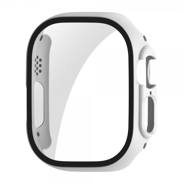 Apple Watch Ultra Skal med Inbyggt skärmskydd Vit
