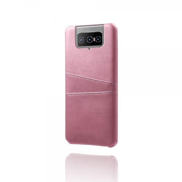Asus Zenfone 8 Flip Cover Kortholder til to kort Lyserød