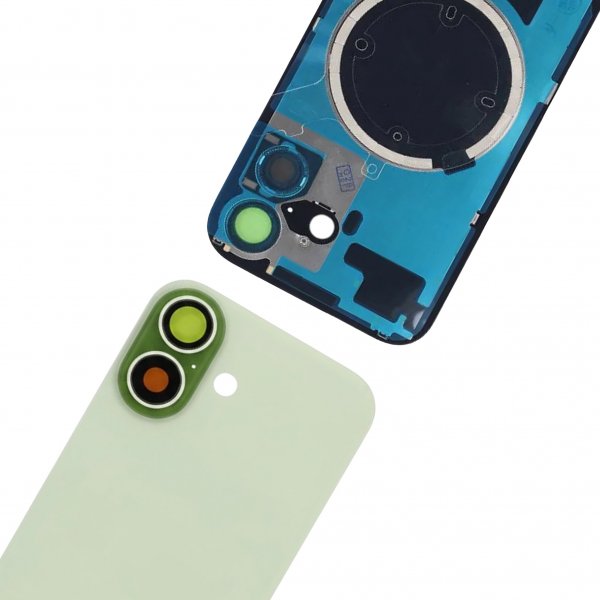 Bagsideglas med små dele til iPhone 17 - Grøn
