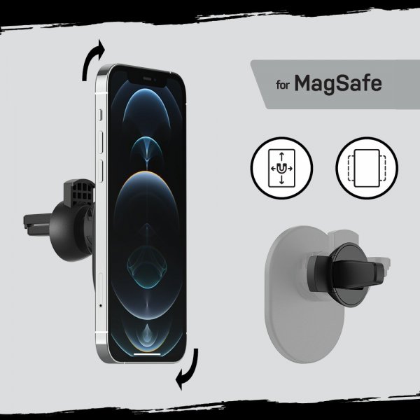 Bilholder Car Vent Mount MagSafe Sort
