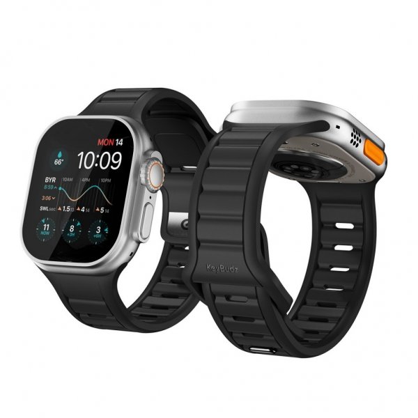 Apple Watch 44/45/46mm/Apple Watch Ultra Armbånd Journey Carbon Black