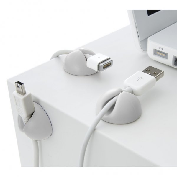 CableDrop Ledningsholder 6-Pak Sort