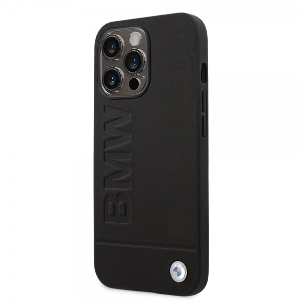 iPhone 14 Pro Cover Hot Stamp Metal Logo Sort