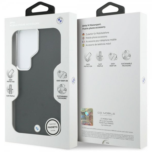 Samsung Galaxy S26 Ultra Cover Metal Logo MagSafe Sort