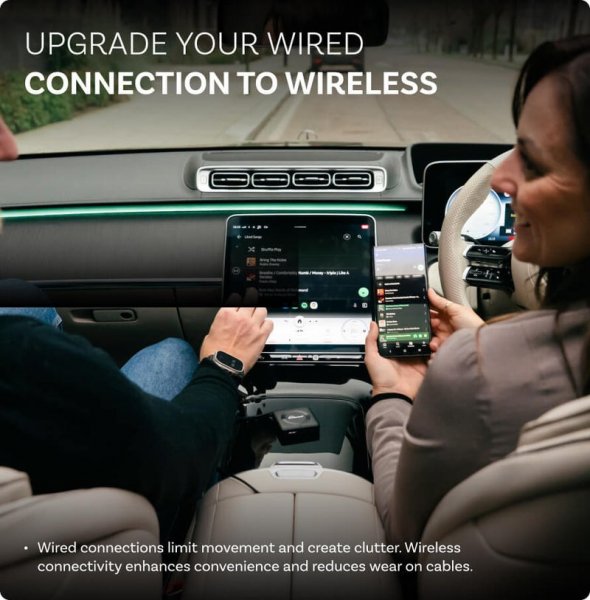 Car TV Mate Max Trådløs CarPlay/Android Auto Adapter med HDMI