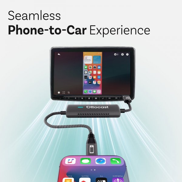 Car TV Mate Max Trådløs CarPlay/Android Auto Adapter med HDMI