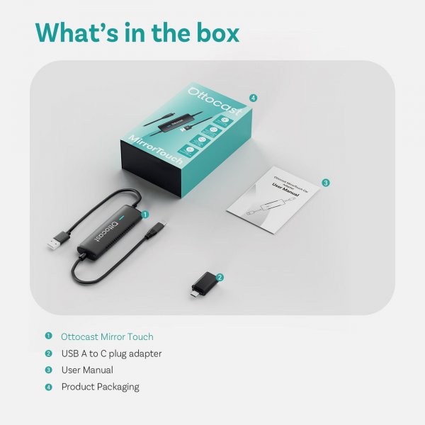 Car TV Mate Max Trådløs CarPlay/Android Auto Adapter med HDMI