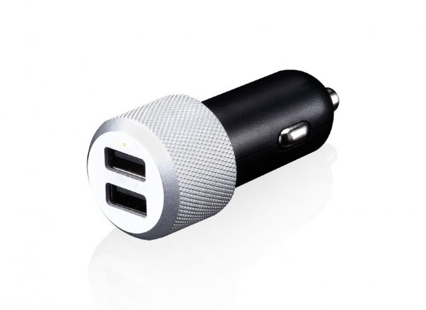 Highway Max Billaddare med Micro USB och Dubbla Kontakter