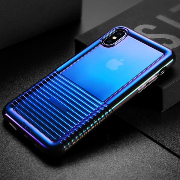 Colorful Air Series Cover till iPhone Xs TPU Sort