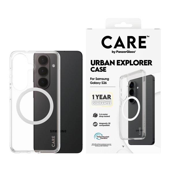 Samsung Galaxy S26 Cover Urban Explorer MagSafe Transparent