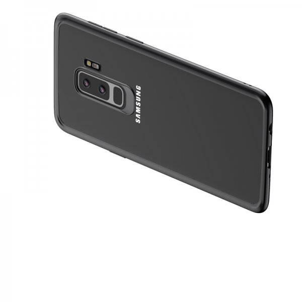 Crystal Colour Series Slim till Galaxy S9 Plus Hybrid Skal Svart