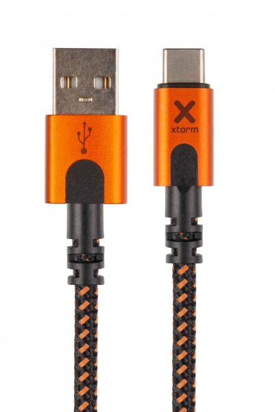 Xtreme USB-A to USB-C Cable 1.5m Sort Orange