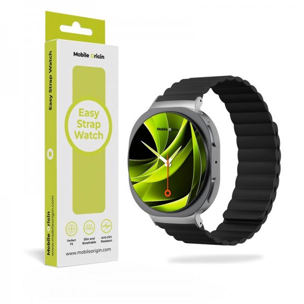 Samsung Galaxy Watch 8 40/44mm/Classic 46mm Armbånd Easy Strap Sort