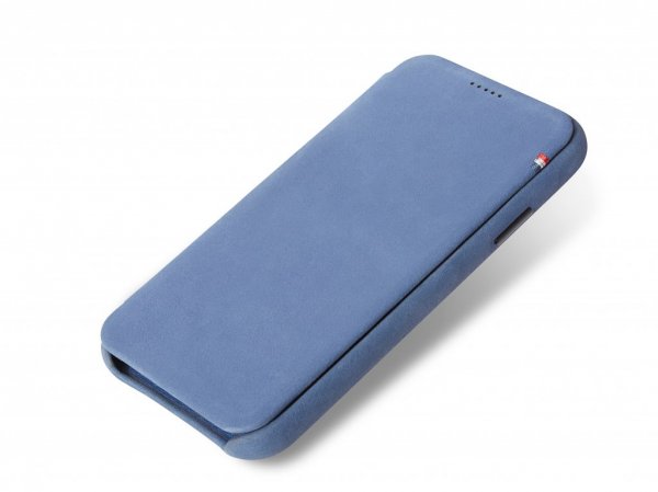 iPhone X/Xs Slim Leather Wallet Case Blue