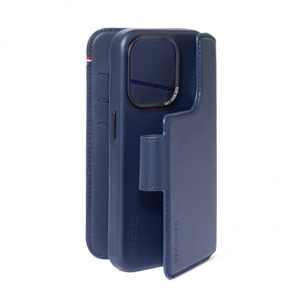 iPhone 15 Plus Etui Leather Detachable Wallet True Navy