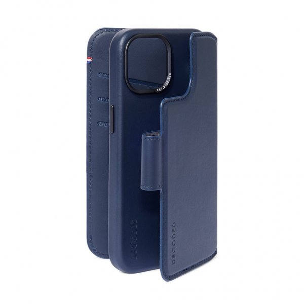 iPhone 15 Pro Max Etui Leather Detachable Wallet True Navy