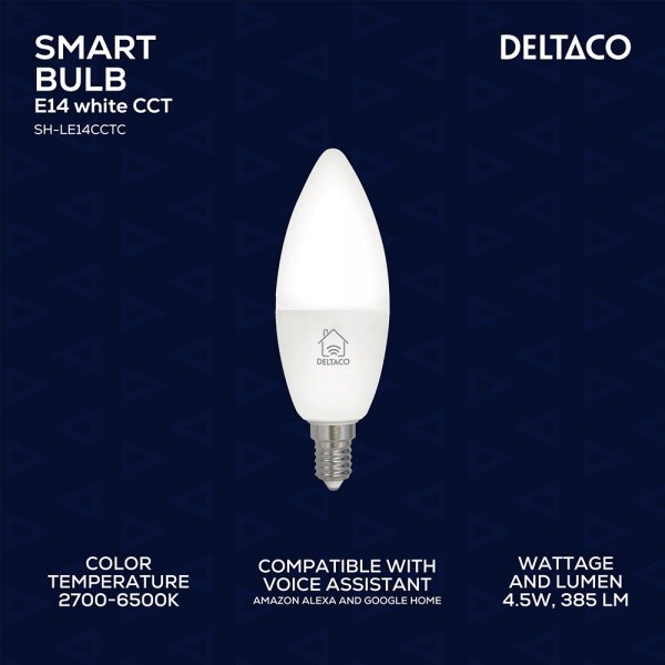 Dæmpbar LED-pære E14 WiFi 4.5W