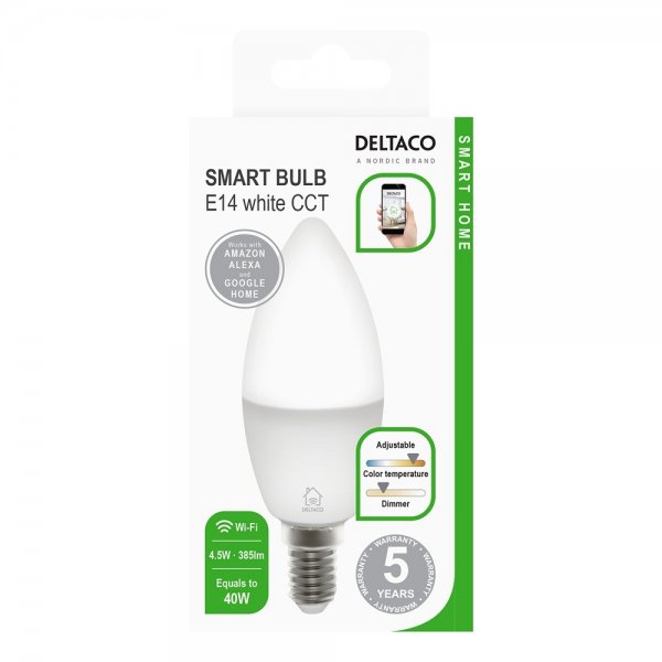 Dæmpbar LED-pære E14 WiFi 4.5W