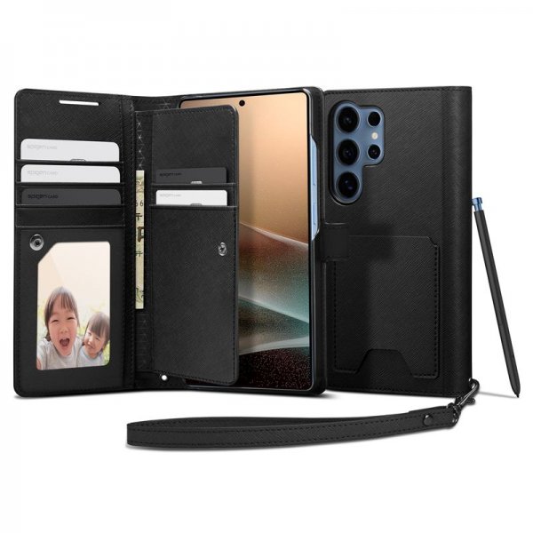 Samsung Galaxy S25 Ultra Etui Wallet S Sort