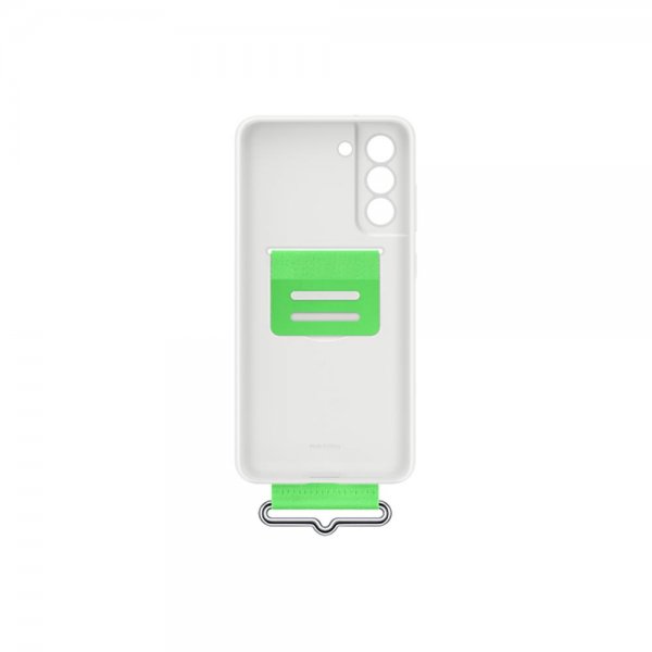 Original Galaxy S21 FE Cover Silicone Cover with Strap Hvid