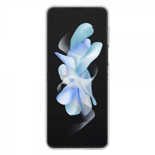 Original Galaxy Z Flip 4 Cover Clear Cover with Ring Transparent