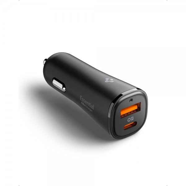 Essential Biloplader 48W 1xUSB-C 1xUSB-A Sort