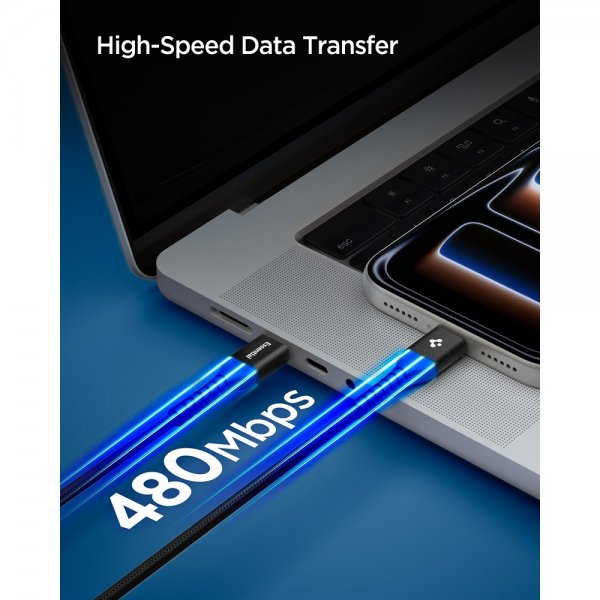 Essential Kabel Fabric USB-C/USB-C 100W 1m Sort