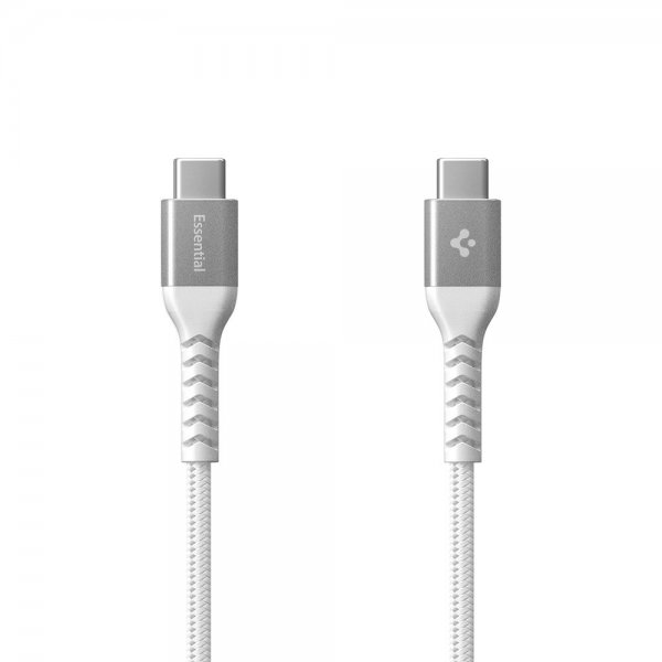 Essential Kabel Fabric USB-C/USB-C 100W 1m Hvid