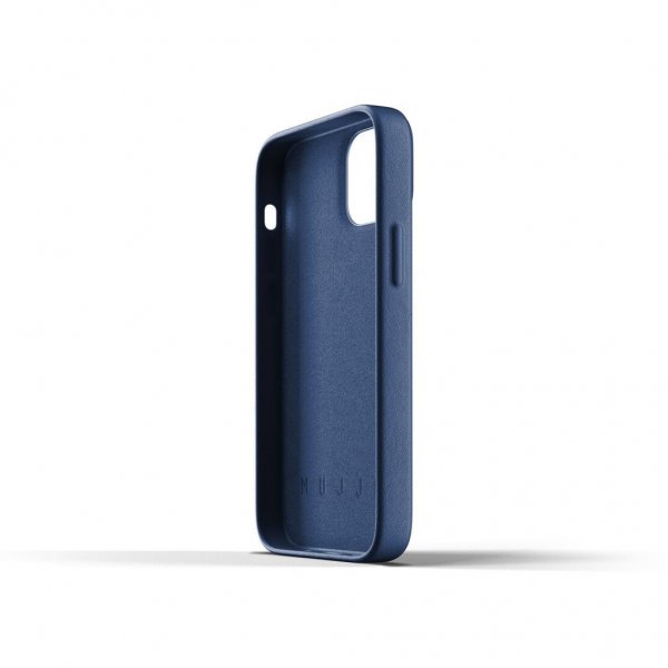 iPhone 13 Mini Cover Full Leather Case Monaco Blue