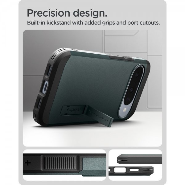Google Pixel 10/Pixel 10 Pro Cover Tough Armor MagFit Abyss Green