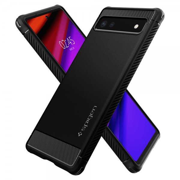 Google Pixel 6a Cover Rugged Armor Matte Black