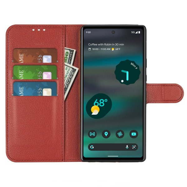 Google Pixel 7a Etui med Stativ Brun