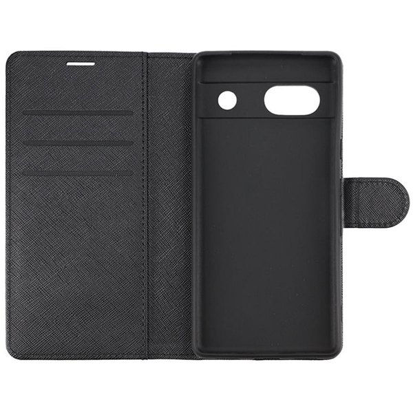 Google Pixel 7a Etui med Stativ Sort