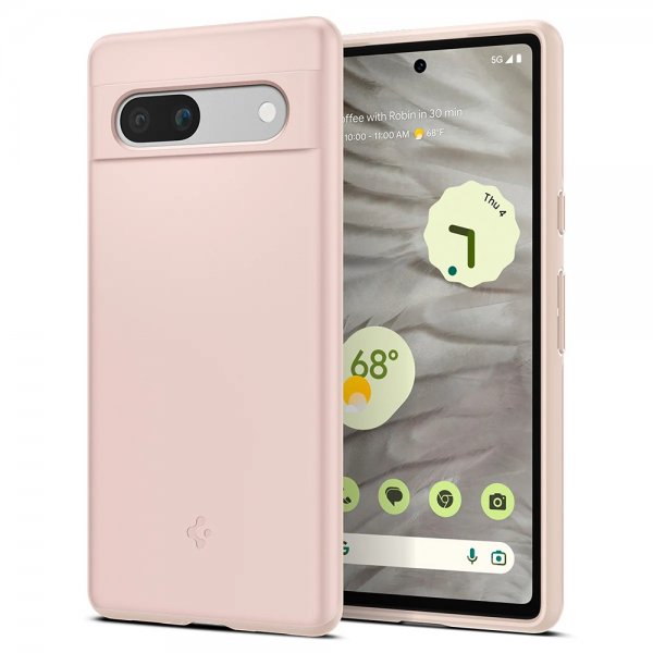 Google Pixel 7a Cover Thin Fit Pink Sand