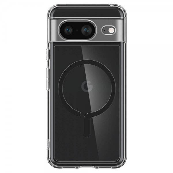 Google Pixel 8 Cover Ultra Hybrid OneTap Ring MagFit Sort