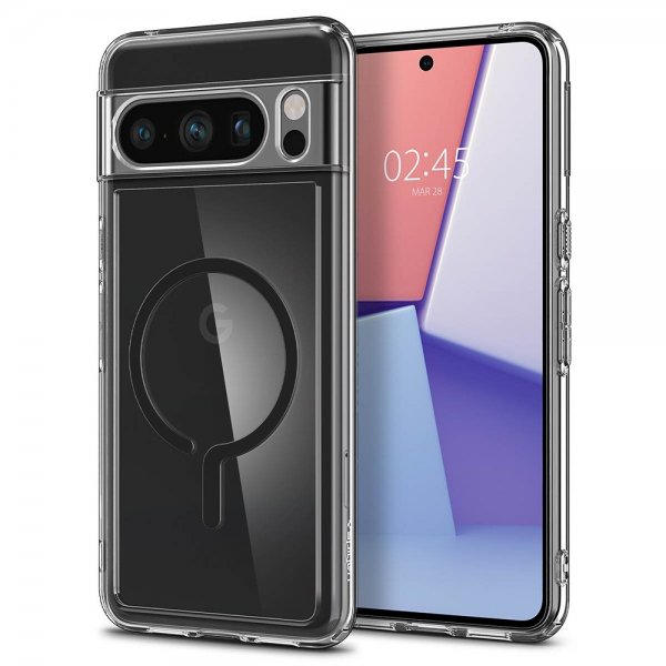 Google Pixel 8 Pro Cover Ultra Hybrid OneTap Ring MagFit Sort