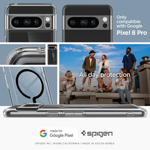 Google Pixel 8 Pro Cover Ultra Hybrid OneTap Ring MagFit Sort