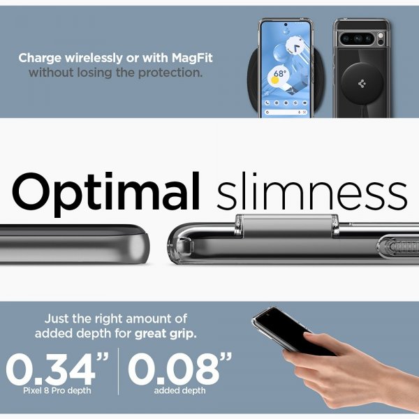 Google Pixel 8 Pro Cover Ultra Hybrid OneTap Ring MagFit Sort