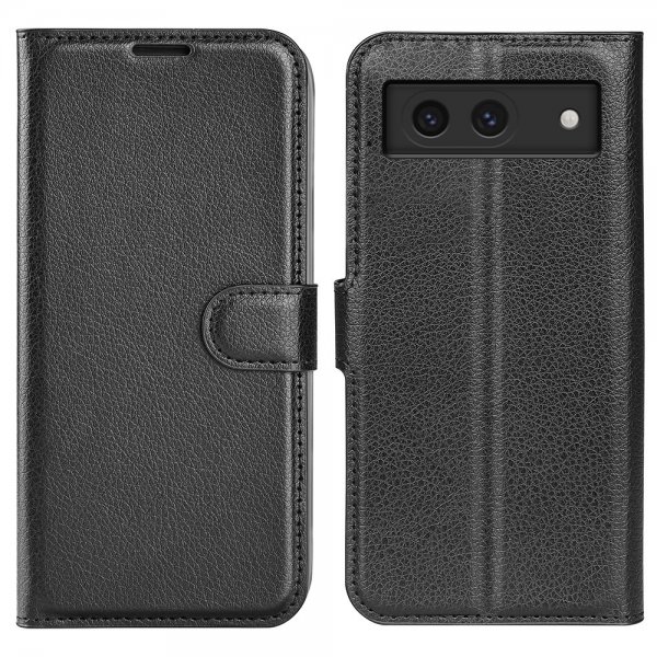 Google Pixel 8a Etui Litchi Sort