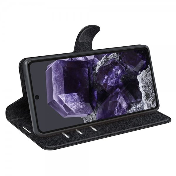 Google Pixel 8a Etui Litchi Sort