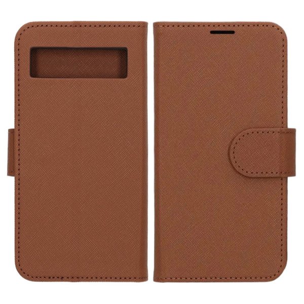 Google Pixel 8a Etui med Stativ Brun