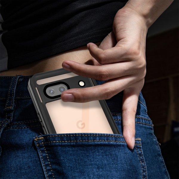 Google Pixel 8a Cover Vandtæt IP68 Sort