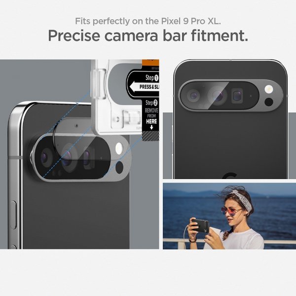 Google Pixel 9 Pro XL Kamerabeskytter Glas.tR EZ Fit Optik 2-pak