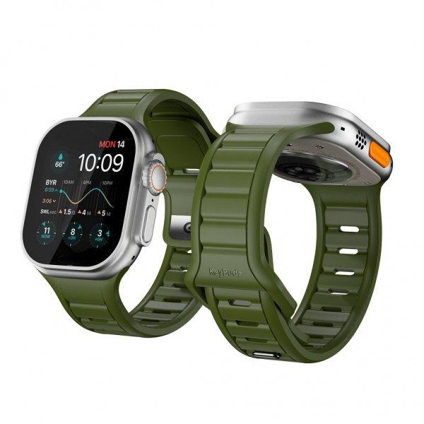 Apple Watch 44/45/46mm/Apple Watch Ultra Armbånd Journey Forest Green