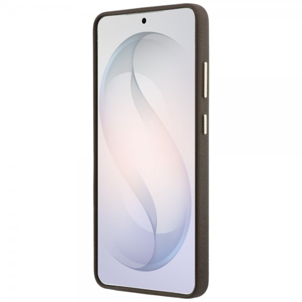 Samsung Galaxy S26 Ultra Cover 4G Logo Grained Brun