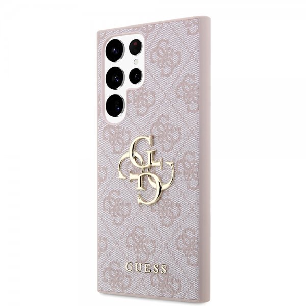 Samsung Galaxy S23 Ultra Cover 4G Logo Lyserød